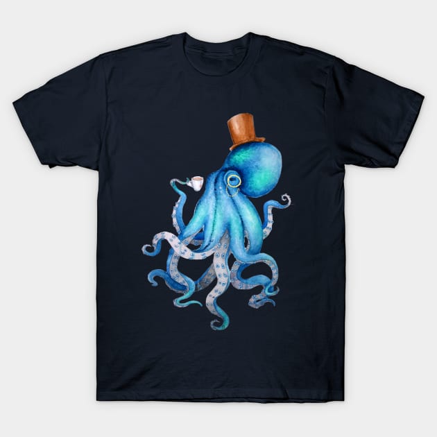 Steampunk Octopus T-Shirt by ChaneyAtelier